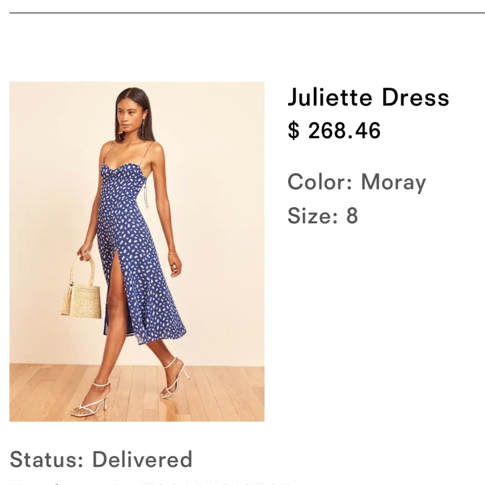 Reformation Juliette Dress Midi Dress